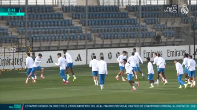 Entrenamiento completo del Real Madrid en la previa de recibir a Olympiacos