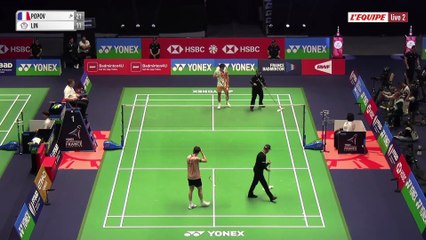 Le replay du 1er tour de Christo Popov - Badminton - Internationaux de France