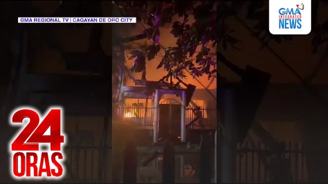Mag-asawa at kanilang anak, patay nang ma-trap sa nasusunog nilang bahay | 24 Oras | 24 Oras