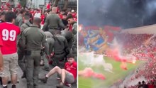 Israele, follia allo stadio: scontri tra polizia e tifosi, derby annullato