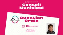 Conseil Municipal du 16/10/2025 - Question Orale 1