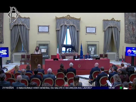 Roma - ​Seconda edizione degli Stati Generali della Salute e Sicurezza sul lavoro. Apre Fontana, con Gribaudo e Calderone.(21.10.25)