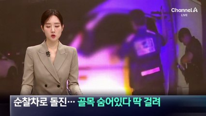무면허 음주운전자, 순찰차로 돌진…골목에 숨어있다 딱 걸려