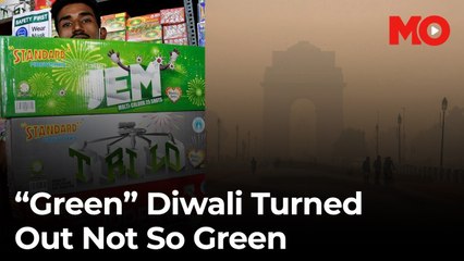 Delhi's green Diwali backfires: AQI soars to 350+ in toxic smog!