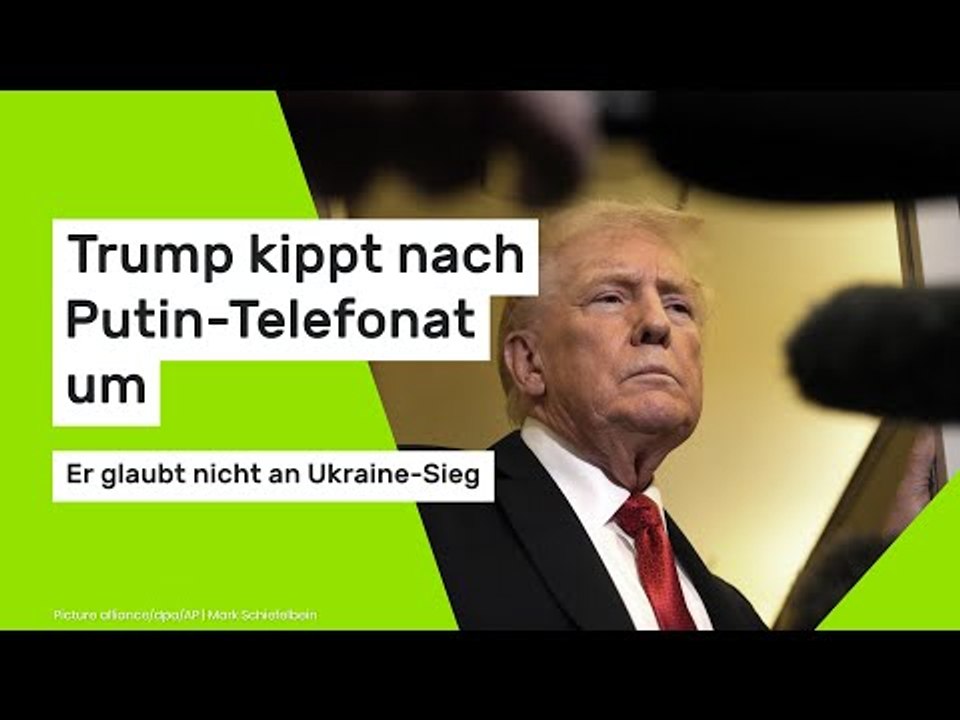 Trump kippt nach Putin-Telefonat um - er glaubt nicht an Ukraine-Sieg