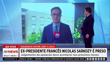 Ex-presidente francês Nicolas Sarkozy chega à prisão