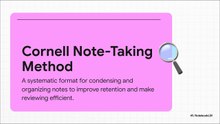 Ars reminiscendi. The Cornell Note Taking Method.