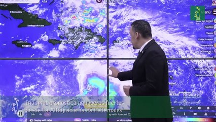 Indomet pronostica aguaceros fuertes desde La Altagracia hasta Pedernales