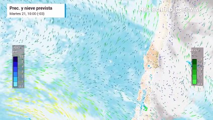 A contar del jueves (23) llegan las lluvias a Chile centro sur
