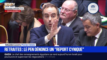 Réforme des retraites :"Le débat devra avoir lieu quoi qu'il arrive" affirme Sébastien Lecornu en réponse à Marine Le Pen