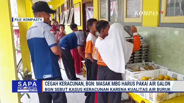 Cegah Keracunan MBG, BGN Wajibkan Air Galon untuk Masak Makanan Program Bergizi | SAPA MALAM