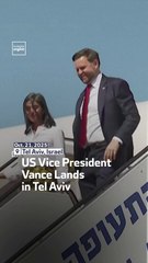US Vice President Vance Lands in Tel Aviv