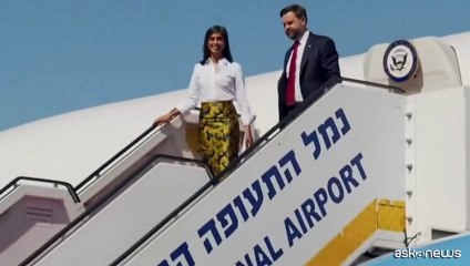 M.O., vicepresidente Usa Vance è arrivato in Israele