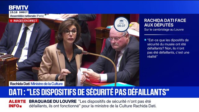 Louvre: “Les responsabilités sont prises, les enquêtes sont lancées, des mesures seront à prendre”, indique Rachida Dati