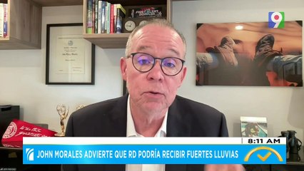 John Morales advierte que RD podría recibir fuertes lluvias | El Despertador