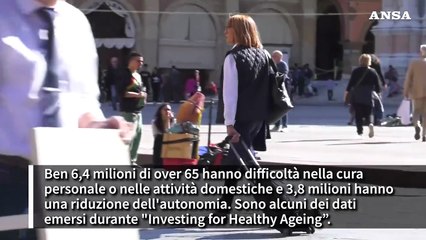 Italiani longevi ma in cattiva salute, non autonomi in 3,8 milioni
