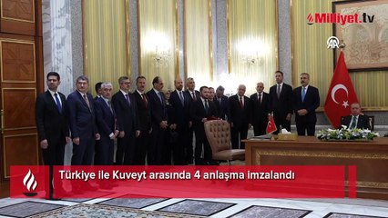 Türkiye ile Kuveyt arasında 4 anlaşma