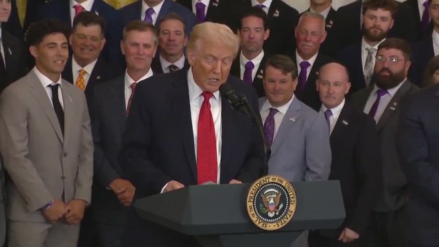 TRUMP congratulates LSUS PILOTS on HISTORIC 2025 CHAMPIONSHIP season