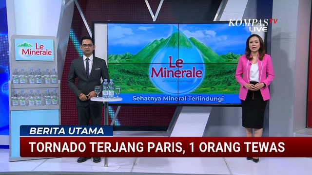 Detik-Detik Tornado Terjang Paris, 3 Tiang Derek Roboh dan 1 Orang Tewas | BERUT