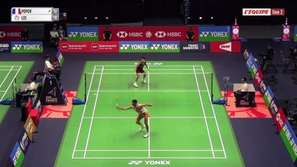 Le replay du 1er tour de Toma Junior Popov - Badminton - Internationaux de France