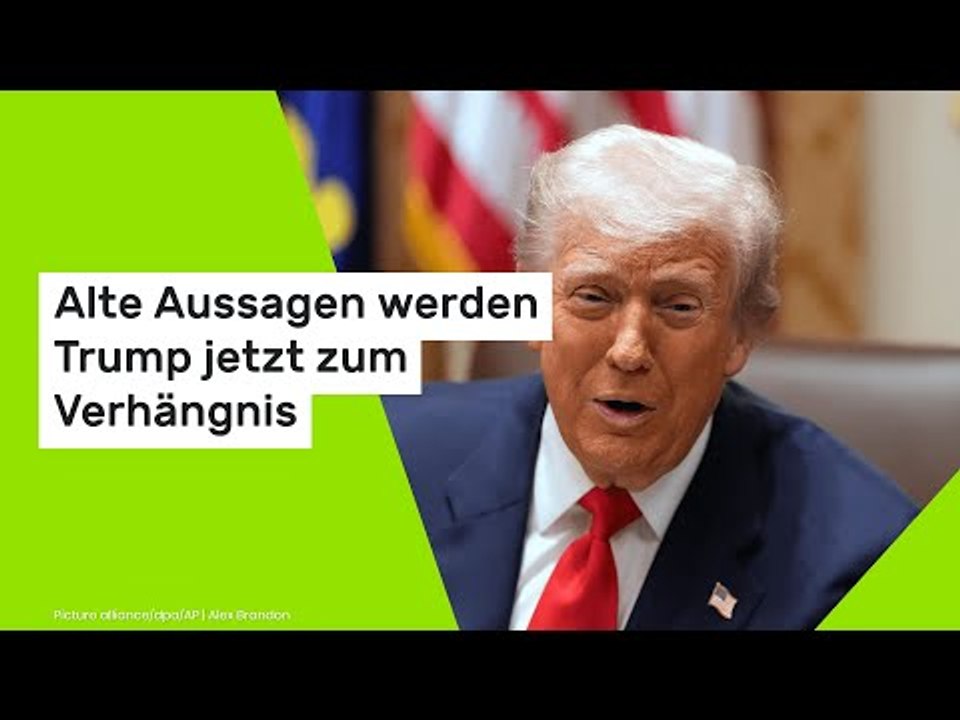 Alte Aussagen werden dem Trump jetzt zum Verhängnis