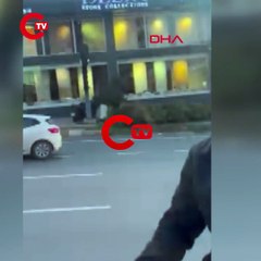 Ümraniye'de trafik tartışmasında aracın camını yumruklayıp kırdı