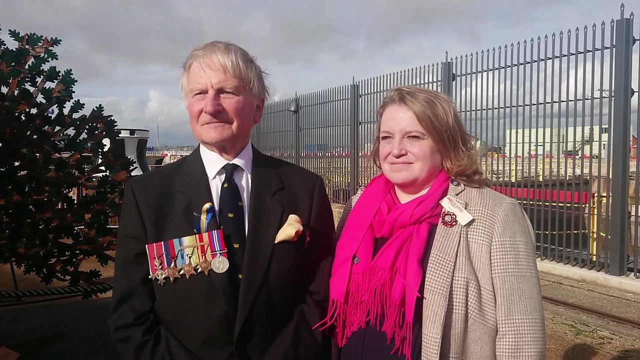 Launch of Heart of Oak Memory tree for Royal Navy sailors at Portsmouth Historic Dockyard