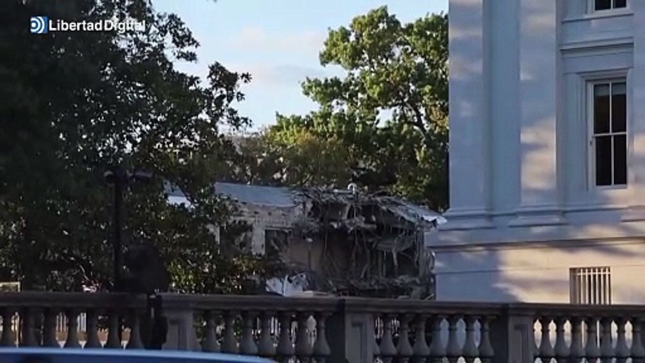 Comienza la demolición del ala este de la Casa Blanca para el nuevo salón de Trump