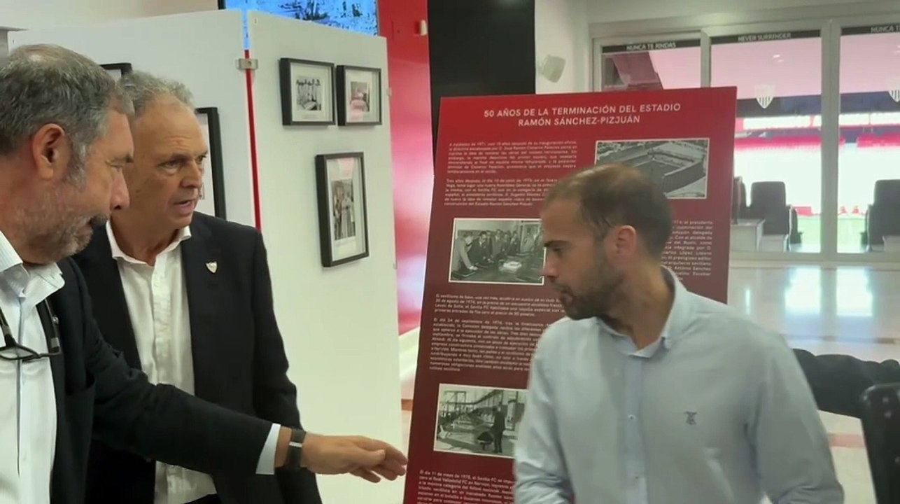 Presentada la exposición dedicada a los '50 años de la terminación del Ramón Sánchez-Pizjuán'