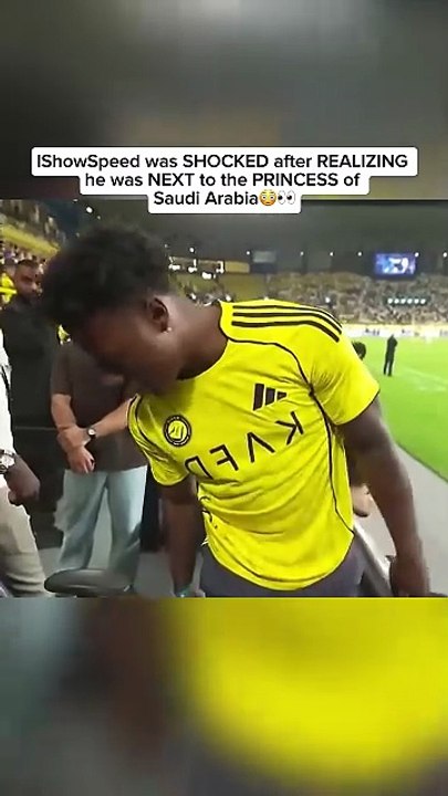 IShowSpeed was SHOCKED after REALIZING he was NEXT to the PRINCESS of Saudi Arabia😳👀