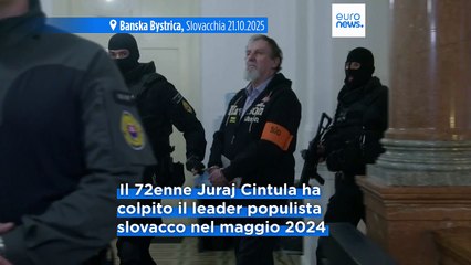 L'uomo che ha sparato al premier slovacco Robert Fico è stato condannato a 21 anni di carcere