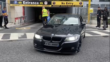 Cyclist rams his bike into BMW at Dundrum Town Centre