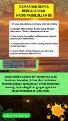 gambaran surga berdasarkan hadits Nabi ﷺ bisa menjadi penguat hati dan motivasi