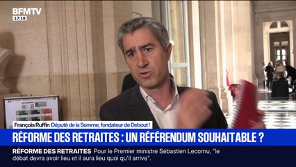 "Je le dis au président de la République [...] qu'il se taise !": François Ruffin, député de la Somme, revient sur les propos d'Emmanuel Macron sur la réforme des retraites