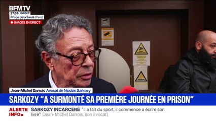 "Il ne devrait pas avoir passé une seule journée en prison": Jean-Michel Darrois, avocat de Nicolas Sarkozy, a terminé son premier parloir avec son client