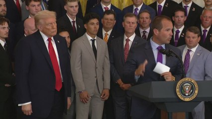 LSU BASEBALL TEAMS Honored by Trump, FIRST INTERVENTION LIGHTS UP ROOM