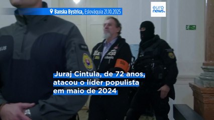 Homem que baleou primeiro-ministro eslovaco condenado a 21 meses de prisão