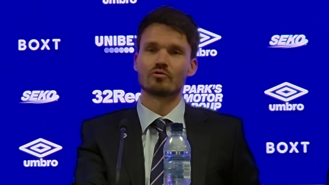 Danny Röhl Rangers press conference
