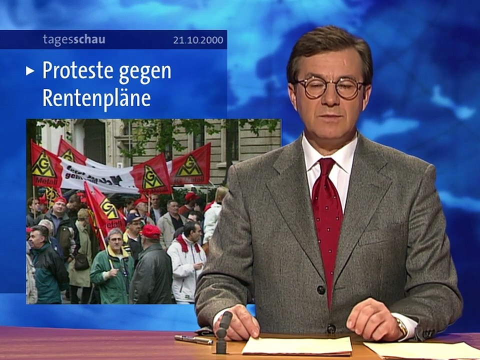 Tagesschau vor 25 Jahren (21. Oktober 2000)