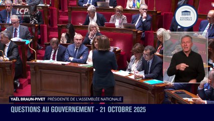 Questions au Gouvernement - Questions au Gouvernement du mardi 21 octobre 2025