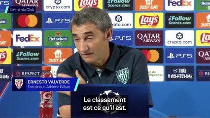 Athletic Bilbao - Valverde : "Si on perd demain..."