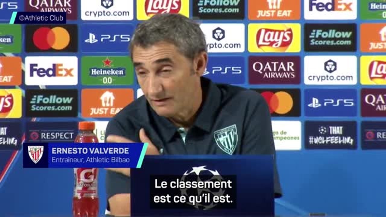Athletic Bilbao - Valverde : "Si on perd demain..."