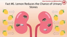 Lemon reduces the chance of urinary stones