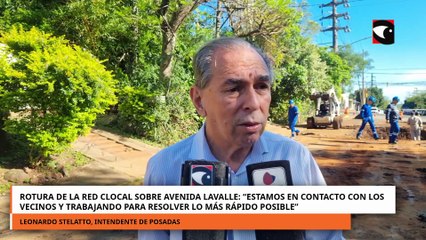 Rotura de la Red Cloacal Estamos en contacto con los vecinos y trabajando para resolverlo