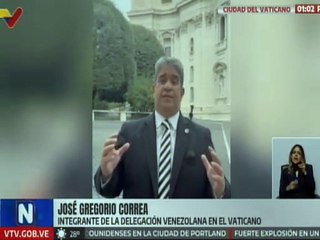 Dip. Correa: El Papa León XIV habló en la audiencia de reconciliación entre todos los venezolanos