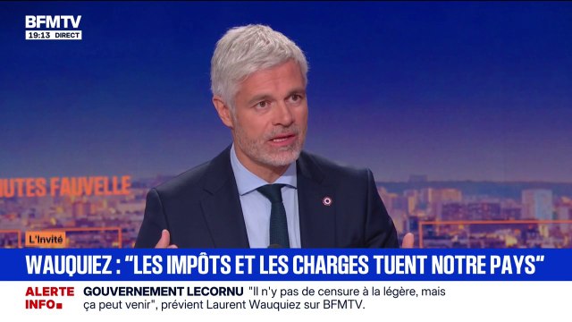 Laurent Wauquiez, président du groupe (Droite républicaine), refuse que les Français choisissent entre le RN et LFI pour la présidentielle de 2027