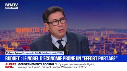 Pour le prix Nobel d'économie 2025 Philippe Aghion, "'il faudra travailler davantage"