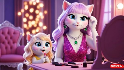Cute Kitten’s First Makeup Try #AICat #Kitten  Story 🐱💄#Makeup #CuteAnimals #AIAnimation"