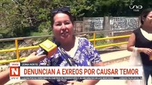 Denuncian a exreos por causar temor