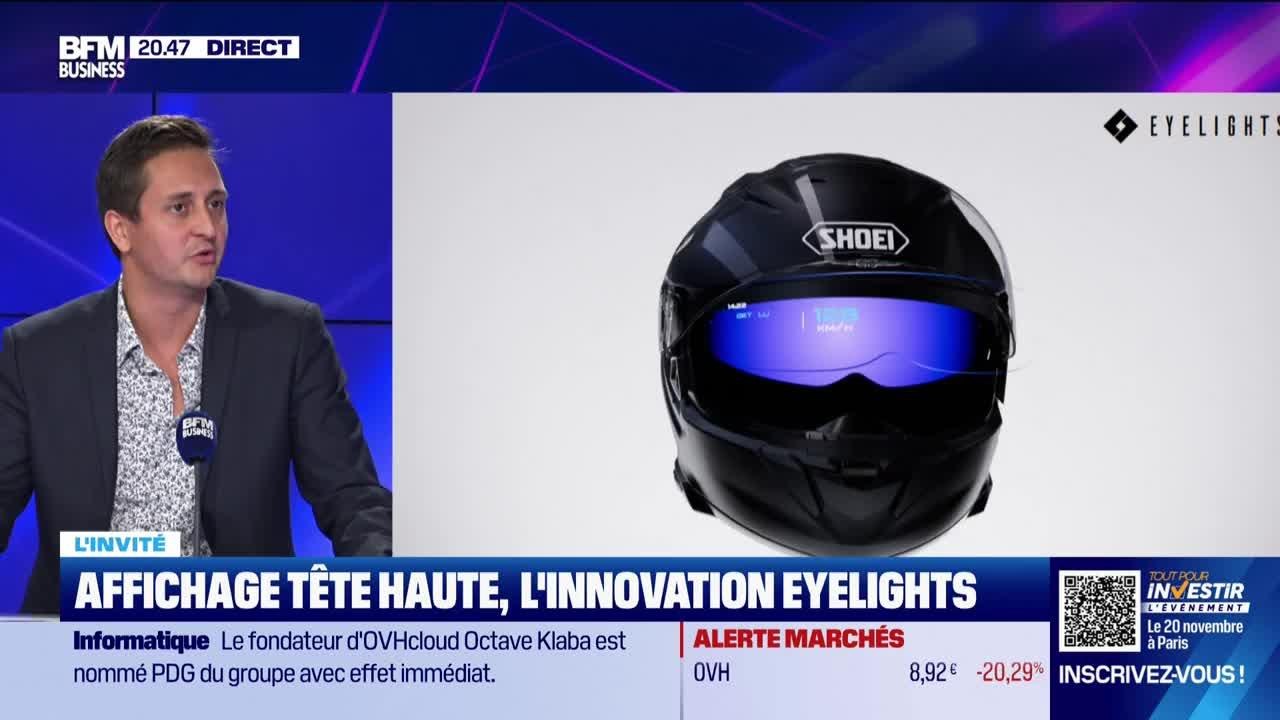 Romain Duflot (EyeLights) : affichage tête haute de EyeLights, une révolution GPS pour les motards - 21/10
